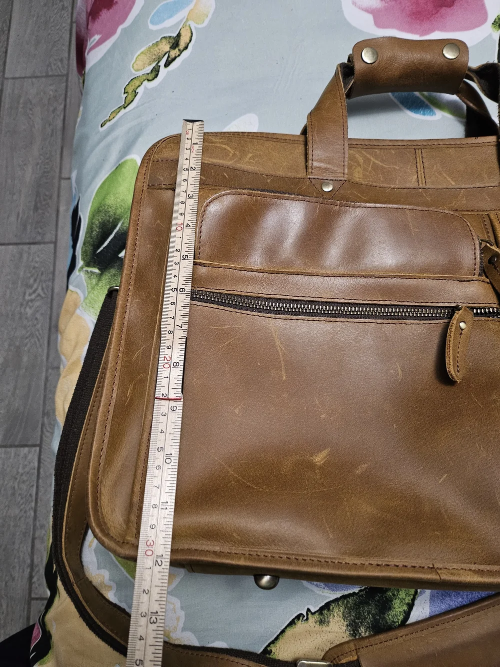 Western leather goods​ beast of burden – western large leather briefcase